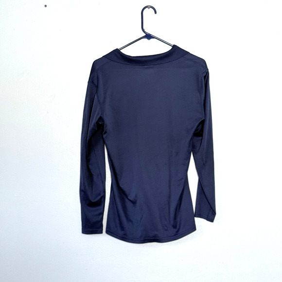 The North Face Shirt Mens Medium Blue 1/4 Zip Pullover Base Layer Running Gorp - Picture 2 of 7